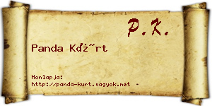 Panda Kürt névjegykártya
